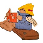Vintage 1990 Paddington Bear Wall Plush Decorations Nursery Baby Decor Soft Nice