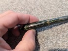 Vintage Conklin Fountain Pen Green Striped Celluloid 1930s 40s 
