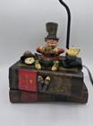 Alice In Wonderland Mad Hatter Tea Book Worm Lamp Special Edition Lewis Carroll