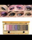 9 Colors Glitter Eyeshadow Eye Shadow Palette   Makeup Cosmetic Brush Set Us