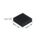 Heatsink Aluminum Radiator Heat Sink Cooling 50x50x15mm Black
