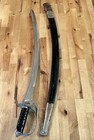 Vintage Officer Style Sword Made In India Replica No Blade Prop Decor Aged 32   