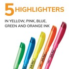 Bic Brite Liner Highlighters  Chisel Tip  5-count Pack