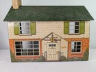1950 s Louis Marx Mar Toys Lithograph Tin Dollhouse 2 Story Colonial Vintage