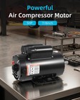 5hp Spl Air Compressor Electric Motor 17 6amps 56 Frame 3450rpm 7 8    Keyed Shaft