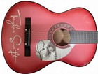 Taylor Swift Signed 38 Inch Pink Acoustic Guitar Beckett Coa