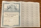 Islas Del Guadalquivir S a  1926 Bond Seville spain With Coupons  River Project