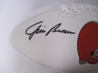 Jim Brown Autograph Cleveland Browns Logo Football W   schwartz Coa  Signed