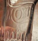 Last One Early Embossed Moxie Logo Soda Fountain Glass 4  Tall   Nice