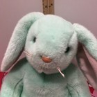 Ty Beanie Buddies Hippity Mint Green Rabbit 14  Plush Stuffed Animal Toy 1998