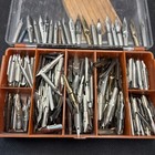 Vtg Spencerian Parrot Silver Jac Hunt Joseph Esterbrook Mix Nibs