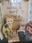Vintage Cat Picture Frame  5x7 With Stand
