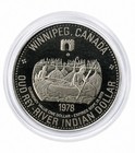 1978 Sgt  Tommy Prince Ojibway - Red River Indian Trade Dollar Token W capsule