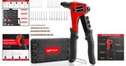 Complete Riveting Solution  Pop Rivet Gun With 200 Rivets And Carrying Case