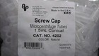 Bio Plas Inc  4202 5000 Pk 1 5 Ml Screw Cap Microcentrifuge Tubes