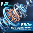 Seesii Cordless Fuel Transfer Pump 12 Gpm Diesel Gas Gasoline Kerosene 2 X 4 0ah