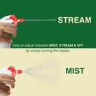 Heavy Duty 32oz Plastic Spray Bottles For Cleaning - Large - 2 Pack  Red 