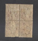 Gb Qv 1864 Sg 43 1d Penny Red Plate 201 Mint With Gum Block Of 4 Ce-cf  De-df