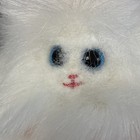 Vtg Russ Berrie Plush White Kitten Stuffed Animal With Blue Eyes 1980   s Preowned