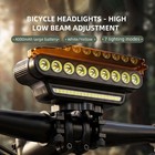 4000mah Waterproof Bike Light Usb Rechargeable Bright Bicycle Front Headlight