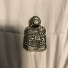 Western Germany Miniature Caged Glass Perfume Square Bottle 1-1 4  X 11 16  
