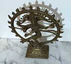 Beautiful Antique Indian Hindu Solid Brass Statue Of Dancing Shiva Natajara