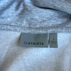 Athleta Gray Heathered Tunic Pullover Yoga Sweatshirt Women s Size Large