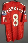 Men Fc Liverpool 2010 2011 Steven Gerrard  8 Soccer Football Shirt Jersey Size S