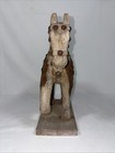 Vintage Spanish War Horse Hand Carved 10 1 2  X 11  X 3 1 2 