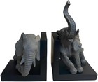 Comfy Hour Elephant Collection 12  X 10  Set Of 2 Elephants Bookends Art Bookend