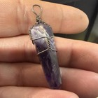Estate Find Natural Wire Wrap Kalifano Amethyst Gemstone Pendant Bin5b Bg C