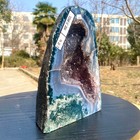 5 28lb Large Natural Amethyst Geode Cathedral Crystal Cluster Specimen Energy