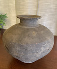 Ancient China Han Dynasty Superb Wheel Turned Large Earthenware Clay Jar 200bc