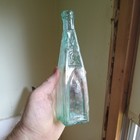 Open Pontil 1850s Privy Dug Square Cathedral Peppersauce Bottle Crack One Corner