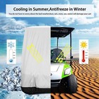 10l0l Golf Cart Cover 4 Passenger For Yamaha Ezgo Club Car  Waterproof -silver