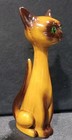 Vintage Lefton Ceramic Siamese Cat  Bandit Green Eyes Made In Japan Rare