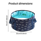 Foot Bath Basin 13 8 Diameter  7 5 Inches High Portable Travel Blue