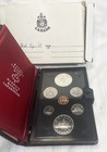 1975  Canada  Double Dollar Prestige Mint Set  7 Coins  Stampede Silver Dollar