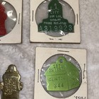 10-vintage Dog Tag Lot License Tax Registration
