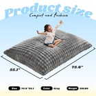 3 In 1 Bean Bag Chair Giant Bean Bag Chairs For Adults With Bubble Cover Conv   