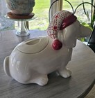Threshold Dachshund Dog Ceramic Cookie Jar     i Ate The Christmas Presents Wiener