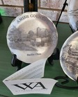 Vintage Wendell August Forge Metal Coasters   Ornament Set  6  Amish Country Oh