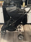 Baby Jogger City Mini Black Single Stroller  Canopy Window   Reclining Seat