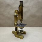 Antique Brass Bausch   Lomb Microscope Optical Decor Science Oddities Oddity