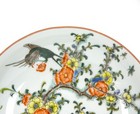 Fine Chinese Qing Kangxi Style Famille Verte Wucai Flower Garden Porcelain Plate
