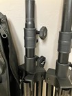 Lot Of  2  Fender Pro Audio Speaker Stands W  Fender Carry Case