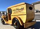 Vtg Large Wooden Custom Hand Made 1920 s 1930 s C Cab Delivery Truck Collectible