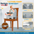 Portable High Chair With Tray  Foldable Booster Seat For Travel Toddlers 6-36 Mo