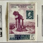 Lot Of 4 1959 Republic Of San Marino Postage Stamps mnh og centennial Sicily