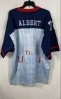 Vintage 90s Platinum Fubu Men s Fat Albert Football Jersey Blue Red Sz Xxl